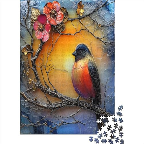 Robin 1000 Stück Puzzles Für Erwachsene Teenager Stress Abbauen Familien-Puzzlespiel Mit Poster in Voller 1000-teiliges Puzzle Lernspiel Spielzeug Geschenk 1000pcs (75x50cm)