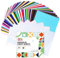 UCEC 51 Pcs Smart Vinyl Permanent for Cricut Joy Xtra, Self Adhesive Vinyl 24 x 30.5 cm - 22 Assorted Colors Adhesive Vinyl & 8 Transfer Films for Cricut Machine, Ideal for Cars, DIY Cups, Decoration