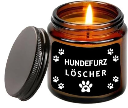Geschenke für Hundebesitzer Frauen Duftkerze mit Spruch - Hundefurz Löscher Lustige Geschenk für Hunde Liebhaber Frau Freundin zum Geburtstag Valentinstag Weihnachten Geburtstagsgeschenk für Frauen