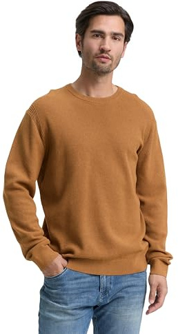 Tom Tailor Herren 1047570 Strickpullover aus Bio-Baumwolle (1er Pack)