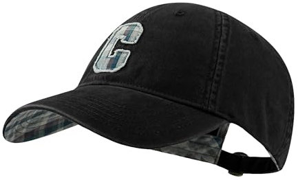 CLAPE Basecap Herren Baseballcap Kappe Damen Verstellbare Baumwolle Cap mit Stickerei Baseballkappe UV Sport Cap Schwarz Black BASC2509