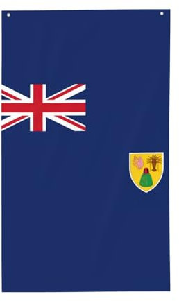 Flagge der Turks- und Caicosinseln, bedruckt, Gartenflaggen, personalisierte Flaggen, Innenhof, Camper, Outdoor-Schild, Urlaubsdekoration