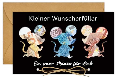 BOYATONG Wunscherfüller Geldgeschenk – Lustige Geldgeschenke Verpackung mit Umschlägen – Kleine Geschenke zum Geburtstag, zur Einschulung, Weihnachten, Firmung, Jugendweihe - Für Mädchen und Jungen