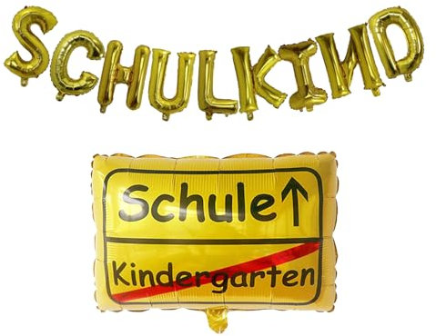 Schulkind 2025 Mädchen,Luftballons Einschulung,Deko Schulanfang Junge Luftballon,Ballon Folienballon SchuleinfüHrung,Banner Kindergarten Ballons,Girlande HäNgende Jungen School,Einschulungsdeko