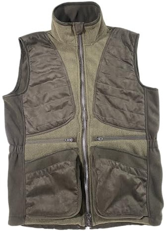 Full mundur Fleece Schießweste, Jagdweste, atmungsaktive Hundetrainerweste, Outdoor-Weste mit mehreren Taschen, Haustiertrainer für Herren