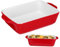 Mikikit Teglia da Forno Utensili Terracotta Pirofila con Design Facile da