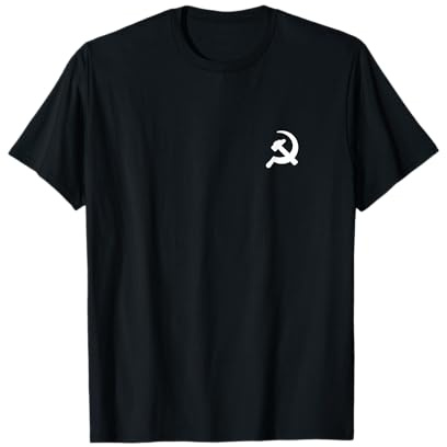 Hammer Sichel Minimalistische Grafik Kommunismus Sozialismus T-Shirt