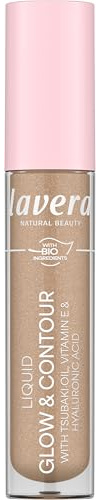 lavera Liquid Glow & Contour Liquid Highlighter 03 | vegane Naturkosmetik, cremiger Highlighter, Tsubaki Öl & Hyaluronsäure, aufbaubare Intensität, natürliches Finish
