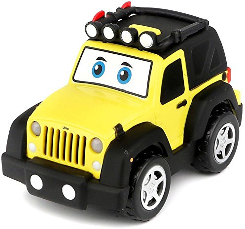 Bburago Junior Jeep Luci e Suoni, Colore giallla, 16-81201