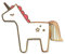 Einhorn Anstecker | Kleines Einhorn Geschenk | Einhorn Brosche - Pin | Einhorn Geschenkidee für Mädchen | Einhorn Schmuck zum Geburtstag