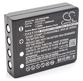 vhbw Akku kompatibel mit HBC Radiomatic Micron 7, Patrol D, Micron 5, Micron 6, Patrol L Fernbedienung Remote Control (2000 mAh, 3,6 V, NiMH)