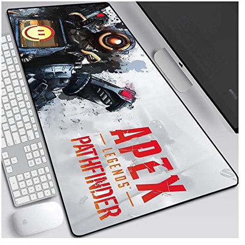 Mauspad Apex Legends 900X400mm Mauspad, Extended Keyboard Mousepad Professionelle Gaming-Mausmatte mit 3 mm starker Basis, für Notebooks, PC, H