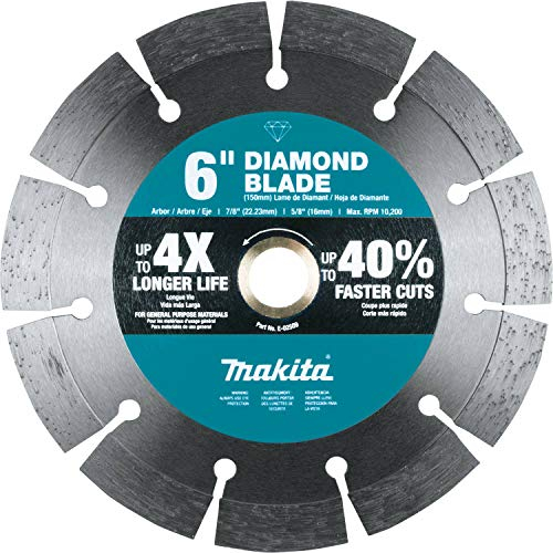 Makita E-02509 6 Diamond Blade, Segmented, General Purpose