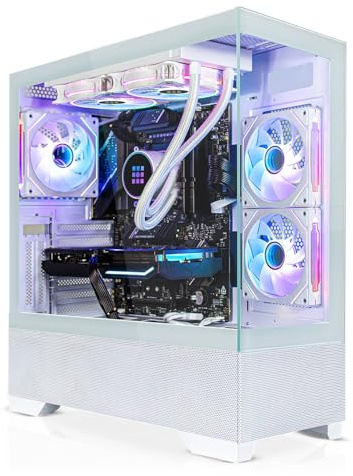 SYSTEMTREFF High-End Gaming PC - Intel Core i7-13700KF - RX 9070 XT 16GB | Intel 8-Kern CPU bis 5.4 GHz, 32GB DDR5, 1TB M.2 NVMe SSD, AMD Grafik WLAN, Windows 11, für Gaming, Streaming