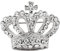 Colcolo Strass Krone Brosche Hochzeitsschmuck Silber Farbe
