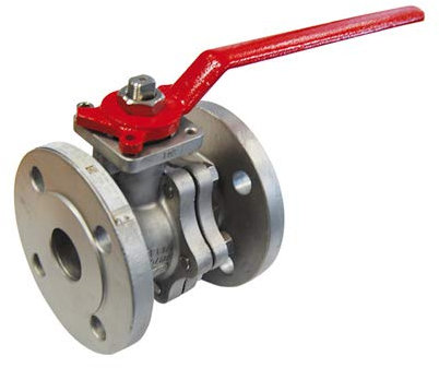 Syveco 757065 Serie 757 Kugelhahn, Split-Body-Flansche aus Edelstahl der Klasse 150 PN20, ISO-Platte, Brandschutz, PTFE Sitze, Gusseisengriff, ICP Reichweite, M65 Class 150 PN20