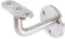 PRIOstahl Handlaufhalter Handlauf Wandhalter Handlaufstütze - 2 x Handlaufträger Flach an die Wand zum Anschrauben an Vierkantrohr mit 3-Loch Befestigung aus Edelstahl V2A Geländer Rohr Treppe