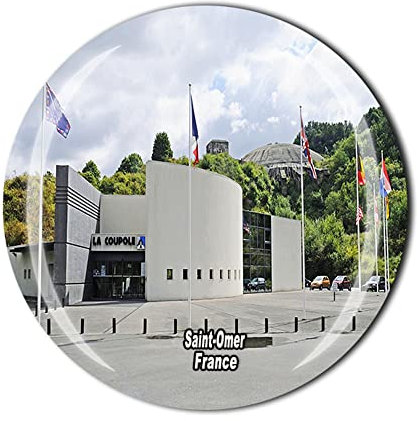 Saint-Omer Frankreich Kühlschrankmagnet Touristen Souvenir Geschenkkollektion Kühlschrank Kristall Magnet Aufkleber