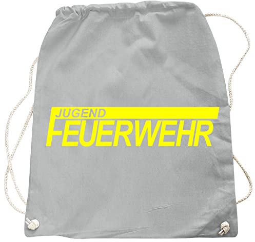 Rucksack Tasche Beutel Jugendfeuerwehr Neongelb Feuerwehr in vielen Farben