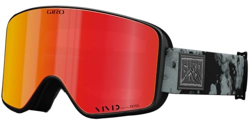 Giro Method Skibrille für Damen und Herren, schwarzes Wolkenstaubband mit lebendiger Infrarot-Linse