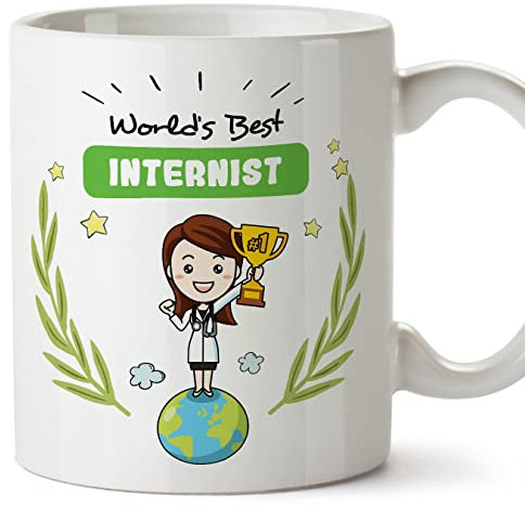 Mugffins Tasses pour INTERNE - En Anglais - Cadeau original pour INTERNE femme - World's Best - 11 oz / 330 ml