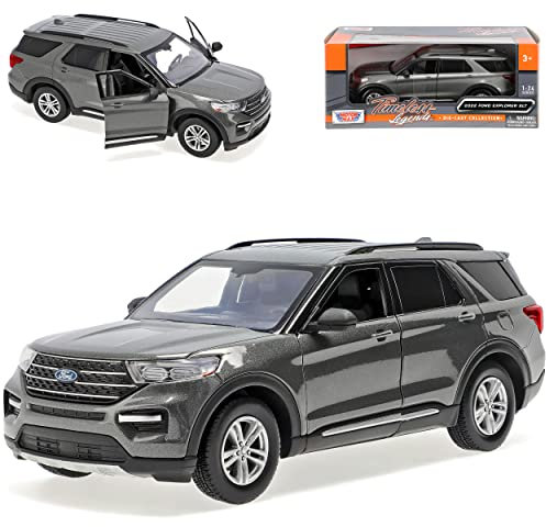 Motormax Ford Explorer XLT Grau 6. Generation Ab 2019 1/24 Modell Auto