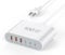 100W USB C Fast Charger Block Compact GaN 6 Port PD USB C and QC USB A Wall Charger Type C Charging Station Hub Adapter Plug Cube Brick for iPhone 16 15 14 13 Pro Max iPad Pro Air Samsung Pixel LG