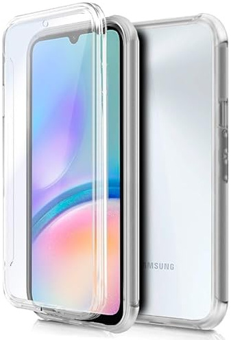 Cool 3D Silikon Schutzhülle für Samsung A057 Galaxy A05s (Transparent Front + Rückseite)
