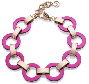Viceroy Fashion Pulsera Mujer 14177P09017 - Acero Rosa, Fucsia, 17.5+2 cm