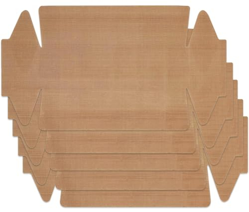 Dauerbackfolie, 5Pcs Backpapier Kastenform, 43 * 24cm Das Premium Backpapier Backfolie Wiederverwendbar HitzebestäNdig, Antihaftbeschichtet Backzubehör Teflon Antihaft Beschichtung (Braun)