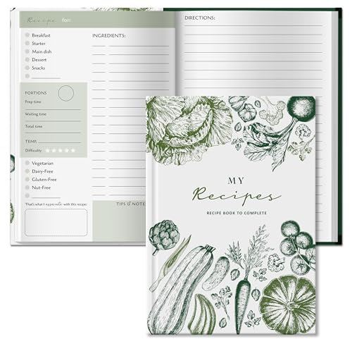 BIROYAL Recipe Book to Write in Your Own Recipes