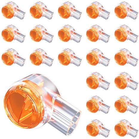 Kasoud K1 Electrical Connectors, 200PCS K1 Cable Connectors, Gel Wire Connectors, Waterproof Wire Splice Connector, 2 Way for Telephone Cable Electrical Phone Wire Cable Joiner Repair Splice (Orange)