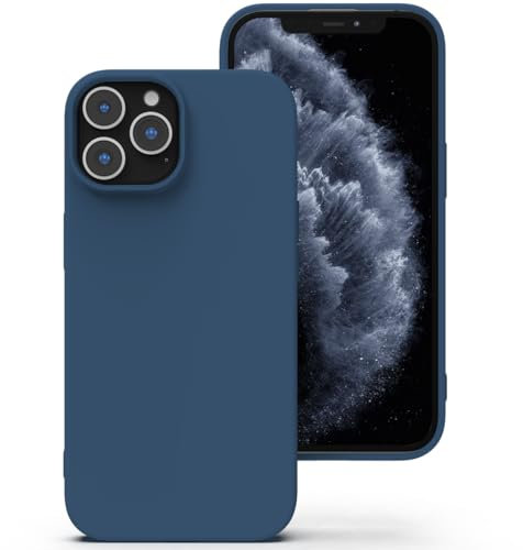 Zuvirelx Glatte Silikon hülle für iPhone 11 Pro Max, Staubbeständig, Slim, Taschentauglich Handyhülle Cover Case für Apple iPhone 11 Pro Max - Blau