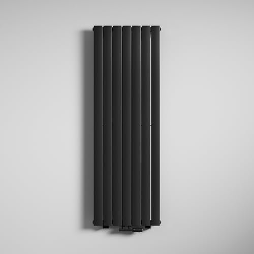 Mai & Mai Badheizkörper flach 160x61cm in Anthrazit Mittelanschluss Paneelheizkörper Vertikal Badheizung Einlagig aus Stahl