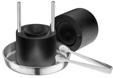 VEVOR Ice Ball Press Kit, Aviation Aluminum Ice Press with Ice Block Mold, Large Mat, Tong, Drip Tray, One Glass, Round Ice Ball Maker 2.4/60 mm Ice Sphere, for Whiskey, Cocktail on Party & Holiday
