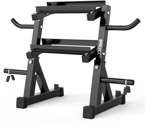 IMAYCC Hantelständer, 90 x 50 x 80, Gewichtsständer, Hantel-Aufbewahrungsständer, Gewichtsaufbewahrungs-Organizer, Hantel-Aufbewahrungsständerhalter, Heim-Fitnessstudio