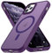 DUEDUE Cover Magnetica per iPhone 11 Pro 5.8[Compatibile con MagSafe], Custodia Opaca per iPhone 11 Pro Case con Pulsante metallico Ultra-Sottile TPU Silicone Anti-Scivolo, Viola