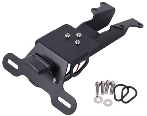 MOQIAOSEIKO Kennzeichenhalter mit Licht Kompatibel mit Yamaha MT09 MT07 Tracer9 900 Tracer 700 7 MT-09 FJ MT 09 07 Fender Tail Eliminator Halterung