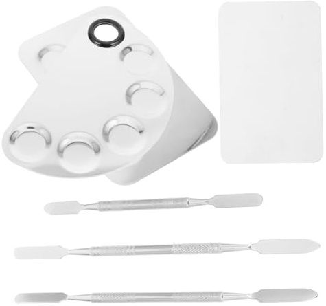 PENIKOKO 3sets Makeup Palettes Mixing Spatulas for Manicure and Nail Art Palette and Combo for Cosmetic Pigment Mixing