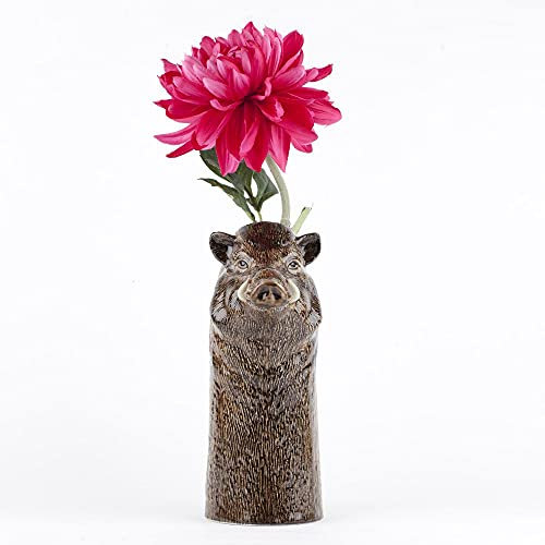 Quail Ceramics Blumenvase Wildschwein groß