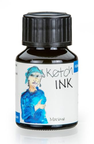 Rohrer & Klingner SketchINK, Marlene 50ml Ink Refill, Brown Pigment Ink, Bottle