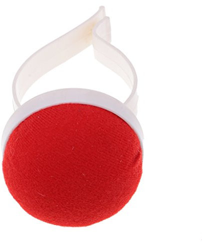 B Blesiya Lindo Muñequera Wearable Pin Cushion Red Hemispheric Style Útil Herramienta De Costura