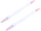Lurrose 2PCS Pumice Stone Double-headed Nail Cuticle Pusher Nail Art File Buffing Tool