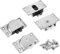 INCREWAY Lot de 2 roulettes coulissantes pour armoire, placard, fenêtre, porte coulissante, accessoires de quincaillerie (roue simple en nylon)