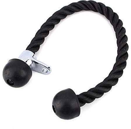 Cocoarm Trizepsseil, Doppelgriff Zugseil für Kraftstation, 70cm Trainingsseil für Fitness Workout, Kabelzuggriff für Trizeps und Bizeps Übungen