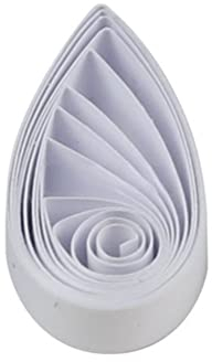 ODETOJOY Quilling streifen weiß 7mm quillingstreifen 7 mm papierstreifen quilling Papier 7mm weiß-520mm länge 120 Stücke 120gsm quilling Paper