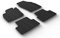 Gledring Satz Gummimatten kompatibel mit Volkswagen T-Cross 3/2019- (T Profil 4-teilig + Montage-clips)