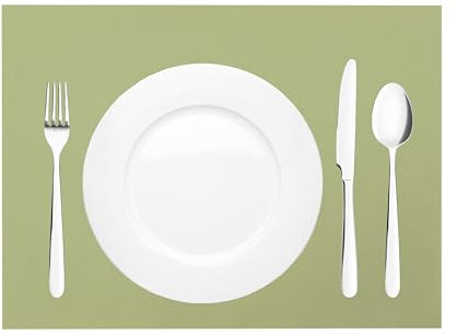 Mank Tischset aus Airlaid Uni | Tischsets 40 x 30 cm für Gastronomie und Feiern |100 Stück (Oliv)