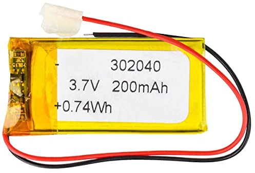 Lithium Polymer Akku - 3.7V 200mAh - 40 x 20 x 3mm