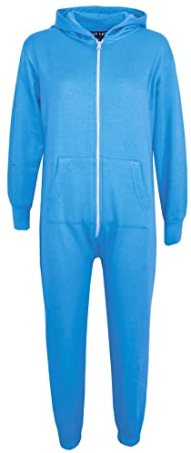 A2Z 4 Kids Children Plain Camouflage Jumpsuit Super Soft - Plain Onesie Blue 9-10
